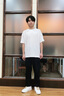 花花公子（PLAYBOY）冰丝短袖T恤男士夏季纯色亚麻运动速干半袖宽松百搭打底衫上衣服t 白色 XL (141-160斤) 实拍图