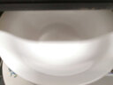 瓷秀源 纯白骨瓷盘子陶瓷碟子菜盘饭盘牛排盘西餐盘简约瓷器可定制 8英寸月光盘2个 直径 20.3cm 实拍图