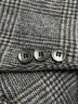 罗蒙（ROMON）羊毛西装男士双面呢千鸟格子外套男春秋商务休闲保暖毛呢小西服男 深灰色 XL /175码 实拍图