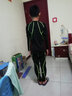 并力秋冬季加绒儿童紧身衣套装男健身服跑步运动长袖篮球速干打底训练衣裤 黑绿加绒两件套 30码 150身高 70斤左右 实拍图