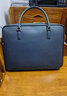 GlonaR通用款男士女士牛皮公文包男真皮商务电脑包办公包通勤会议公务包 蓝色 13英寸 实拍图