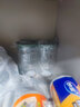 欣美雅（xinmieya）杂粮收纳盒玻璃瓶带盖储物罐食品密封罐咖啡豆储存罐茶叶罐便携收纳罐 莫兰迪绿1200ml*2杯刷+标签 实拍图