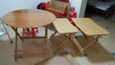 竹庭小孩子书桌写字桌折叠桌小学生课桌椅套装学习桌椅可升降家用 70弧度折叠学习桌 实拍图