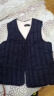 男士棉马甲 冬季加绒加厚保暖马夹中年羊羔绒背心坎肩爸爸装 藏青色 3XL(145-160斤) 晒单实拍图