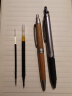 日本uni三菱圆珠笔SS-1015/1025天然百年木材笔杆油性笔0.7mm商务办公签字笔 SS-1025原色 (细杆) 实拍图