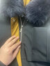 顾森（Gusen）清仓海宁皮草派克服女大衣 冬新款兔毛可拆卸内胆中长款皮草外套 过膝 黑色 貉子毛领 2XL 136-145斤 实拍图