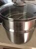 Momscook 慕厨304不锈钢多层汤锅蒸格蒸锅蒸笼燃气电磁炉通MT2414ST 24x14cm单层蒸锅(单层) 24cm 实拍图