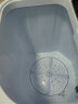 奥克斯（AUX）实标7.5公斤半自动大容量洗衣机宿舍家用双桶小型迷你波轮洗衣机洗脱一体出租房用洗衣机 灰色 实拍图