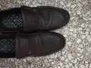 红蜻蜓男鞋夏款商务皮鞋镂空透气凉鞋休闲鞋爸爸鞋舒适冲孔鞋WTL8063 棕色 40 实拍图