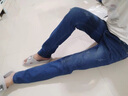 雅鹿牛仔裤男春秋季青年直筒潮流长裤男士宽松弹力裤子加绒加厚男装 蓝灰色 31 实拍图