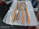 睿爸36cm长国标毛衣针碳化竹针毛线直针棒针套装编织围巾帽子工具针 36cm长针6+8+10mm大三幅 实拍图