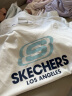 斯凯奇（Skechers）夏季新款t恤女情侣款透气宽松纯棉圆领运动短袖男女同款半袖ins 亮白色 版型偏大 M 170/88A 实拍图