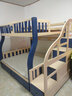 耀拓【免费安装】实木儿童床上下床高低床成人上下铺男女孩双层子母床 松木蓝梯柜款 上铺宽160下铺宽180 实拍图
