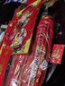 祥福缘灯笼新年装饰品大红灯笼灯植绒布婚庆节庆大门led灯春节年货节 1对装+年年有余100#+灯+ 56cm 实拍图