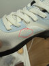 安踏（ANTA）（毒刺）男鞋运动鞋子男秋季软底皮网面鞋跑步鞋休闲减震跑鞋 -象牙白/幻景蓝 40.5 实拍图