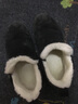 回力 Warrior 女鞋加厚加绒休闲鞋 时尚百搭棉靴懒人一脚蹬短靴女靴保暖鞋 WBN(JS)-0049 黑色 37 实拍图