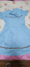 紫洛妮少女连衣裙初中学生夏装2021新款韩版高中生小清新海军风JK裙子 天蓝色 M/160 实拍图