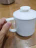 国涛骨瓷月牙杯过滤茶杯绿茶杯家用水杯泡茶杯陶瓷白瓷办公杯定制logo 月牙杯（礼盒装） 实拍图