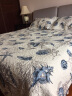 奈薇 水洗全棉欧美式加厚绗缝被 床盖套件 夹棉床单 防滑防尘床上用品 海洋系列 230x250cm 床盖三件套 实拍图
