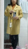 CUF 香港潮牌 双面羊毛呢大衣女装秋冬新款中长款外套宽松显瘦百搭 新黄色 S (115斤以内) 晒单实拍图