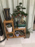 本素（bensu） 花架高低架中式花几榆木仿古多层落地客厅绿萝实木质花盆架阳台 精品全实木【栗子红】 长72*宽30*高80cm 实拍图