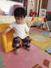 积木宝贝（JIMUBAOBEI）儿童沙发宝宝小沙发单人可爱卡通座椅公主男孩女孩婴儿阅读沙发椅 PU黄色小熊(1—6岁可用） 外观 实拍图