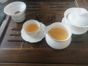 聚均阁羊脂玉白瓷描金功夫茶具套装景德镇陶瓷茶盘茶壶盖碗茶杯礼品套装 16头葫芦壶套组-含杯垫 实拍图