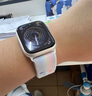 威千图适用苹果手表表带s11表带apple watch表带编织iwatch s10表带男女款ultra3/se3/ultra2/s9/s8/s7/2 官款1:1【白色彩虹版色】 【38/40/41/4 实拍图