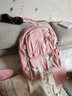 索亚特书包女中学生小学生大容量三到五六年级双肩包初中生女孩高中背包 粉色四件套+徽章+小熊挂件 实拍图