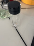 希诺（HEENOOR）茶水分离杯男士双层保温透明泡茶玻璃杯浓淡自控办公高档商务水杯 矮胖款-7093黑色-270ml 实拍图