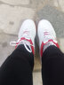 回力运动鞋牛筋底防滑训练鞋男女情侣鞋透气舒适学生比赛乒乓球鞋 WT100白红 40 (250mm) 尺码标准 实拍图