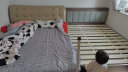 波仔【金榜推荐】床实木床轻奢软包单人床现代主卧双人床 软包单床 1.2m*2m 框架结构（软包款） 实拍图