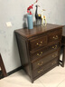 虎大师红木家具非洲鸡翅木（学名：非洲崖豆木）实木五斗柜抽屉式储物柜收纳柜客厅卧室柜边柜 素面款 80CM 实拍图
