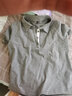 谷卓诗翻领短袖T恤女2025新款夏装带有领女士洋气半袖体恤Polo衫棉上衣 绿色 XL （105-115斤） 实拍图