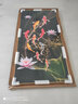 瑞尚（RUISHANG） 玄关装饰画现代简约进门壁画山水墙画竖版晶瓷画欧式轻奢挂画 九鱼生财 80*160cm/晶瓷面+铝合金边框 实拍图