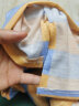 欧洛黛短袖女t恤女春夏装新款韩版宽松显瘦时尚百搭条纹上衣女夏 蓝橙条纹 XL 实拍图