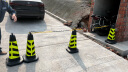 趣行 反光路锥塑料方锥 黑黄斜纹专用车位禁停路障警示柱雪糕筒10个装 实拍图
