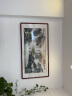 鸿怡轩 客厅装饰画现在简约山水画国画靠图客厅风景画有框风景画装饰画办公室字画 旭日东升 四尺装框：165*85cm【实木画框 有机玻璃】 实拍图