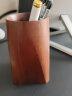 歌珊黑胡桃实木笔筒学生办公室桌面收纳创意轻奢高级感摆件北欧风格木质笔筒 实拍图