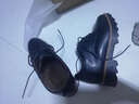 百林猴小皮鞋女春秋软皮内增高女鞋单鞋女生时尚增高鞋百搭黑色复古鞋子 黑色加绒 38 实拍图