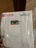 秋蝉 利工民中华老字号42支纯棉汗衫宽松吸汗背心大码女内衣打底衫T恤 白色 有花边 M 90 实拍图