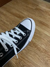 匡威（Converse）【滔搏运动】匡威男鞋女鞋低帮帆布鞋硫化鞋情侣常青经典款黑色 101001 39.5 实拍图