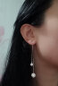 甜甜猫珍珠球状耳环银耳线女长款 925银耳坠 学生韩版时尚个性简约修脸 A款【多种戴法】 晒单实拍图