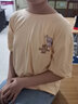梨喃【2件装】t恤女超火新款印花短袖夏季显瘦韩版学生上衣宽松体恤 奶白(嗨小兔左下标)+黄(晚安龙) L :【建议100-120斤】 实拍图