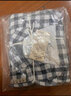 无印良品 MUJI 女式无侧缝双层纱织睡衣纯棉全棉 FDA20C1A 女士家居服套装 粉红色格纹 L-XL 实拍图