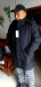 南极人中老年人羽绒服男装爸爸加厚中长款脱卸内胆大码宽松外套冬季衣服 蓝色 4XL(建议180-200斤) 实拍图