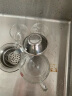 品一恒（PINYIHENG）带把玻璃小茶杯大容量家用透明品杯功夫茶具配件耐热品茗杯平底杯 60造型（两只装）（100ML） 实拍图