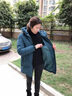 慕姝新品高端品牌棉服女中长款2022新款冬装加厚外套棉衣女秋保暖气质时尚洋气韩版百搭棉袄子 孔雀蓝 2XL建议105-120斤【加购关注 优先发货】 实拍图