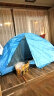 NatureHike超轻户外单人骑行铝杆帐篷 硅胶面料防水 防风防雨露营专业帐篷 单人 格子布-天蓝 实拍图