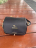 袋鼠品牌女士单肩斜挎小包包女包真皮包2025新款中年妈妈包软皮手机包 黑色（配礼盒+手包卡包）  实拍图